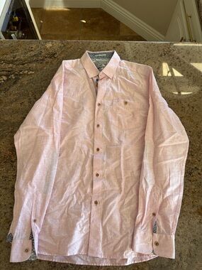 Ted Baker Light Pink Long-Sleeve Dress Shirt